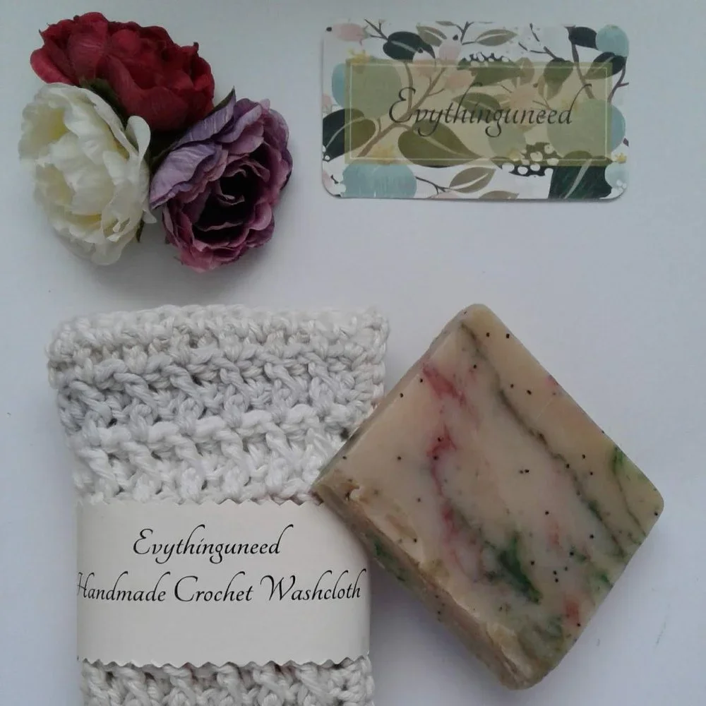 Handmade Crochet Wash Cloth Square